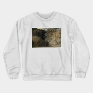 A Ravine in the Pass of St Gotthard Crewneck Sweatshirt